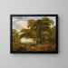 Weite Landschaft mit einer Herde Vieh - Monogrammist SH — gerahmtes Bild an der Wand