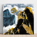 Reproduktion des Gemäldes Goldener Berg | Künstlerischer Collage