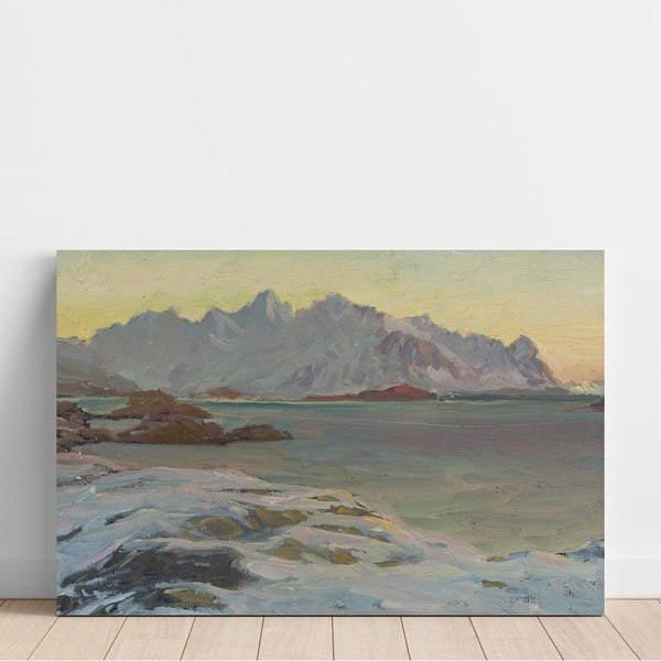 Montagnes. Étude du nord de la Norvège - Anna Boberg | Reproduction Tableau Décoration murale affiche copie