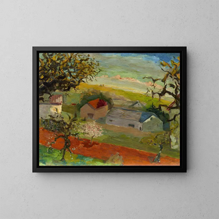 La Ferme aux Couches - Morgan Russell — gerahmtes Bild an der Wand