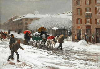 Mos Bianchi - Milano Nevicata in citt Snowy City.webp