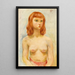 Junge Blonde Frau - Moïse Kisling — gerahmtes Bild an der Wand
