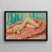 Nackt liegend - Moïse Kisling — gerahmtes Bild an der Wand