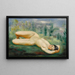 Nackt im Gras - Moïse Kisling — gerahmtes Bild an der Wand