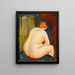 Pas en arrière - Moïse Kisling — gerahmtes Bild an der Wand