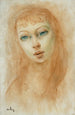 Portrait de Femme - Moïse Kisling — Ansicht des Kunstwerks