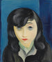 Portrait einer Frau mit Pony - Moïse Kisling — Ansicht des Kunstwerks