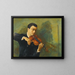 Portrait des Geigers Milstein - Moïse Kisling — gerahmtes Bild an der Wand
