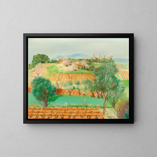 Sanary-sur-Mer - Moïse Kisling — gerahmtes Bild an der Wand