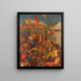 Kinder beim Spiel und Sport II - Moses Soyer — gerahmtes Bild an der Wand