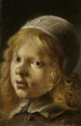 Selbstporträt - Moses ter Borch — gerahmtes Bild an der Wand