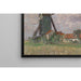 Reproduktion des Gemäldes Windmühle und Dorf in Belgien - Alfred Zoff