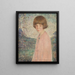 Portrait einer jungen Frau - Murray Percival Bewley — gerahmtes Bild an der Wand