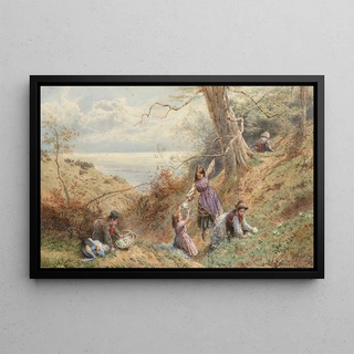 Myles Birket Foster - The Primrose Gatherers.webp