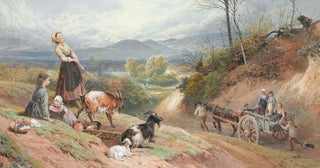 Myles Birket Foster - The Road To Market.webp