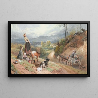Myles Birket Foster - The Road To Market.webp