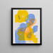 Abstraktion 202 - Myron Kozman — gerahmtes Bild an der Wand