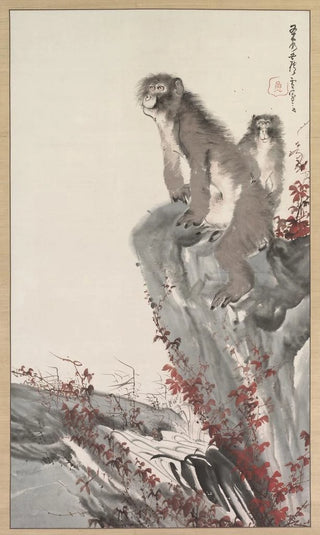 Nagasawa Rosetsu - Monkeys by a Stream.webp