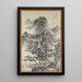 Bergbach an einem Sommertag - Nakabayashi Chikutō — gerahmtes Bild an der Wand