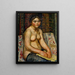 Nacktes Mädchen - Nakamura Tsune — gerahmtes Bild an der Wand