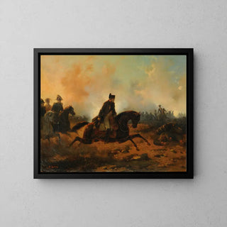 Napoléon lädt bei Waterloo von Hippolyte Bellangé