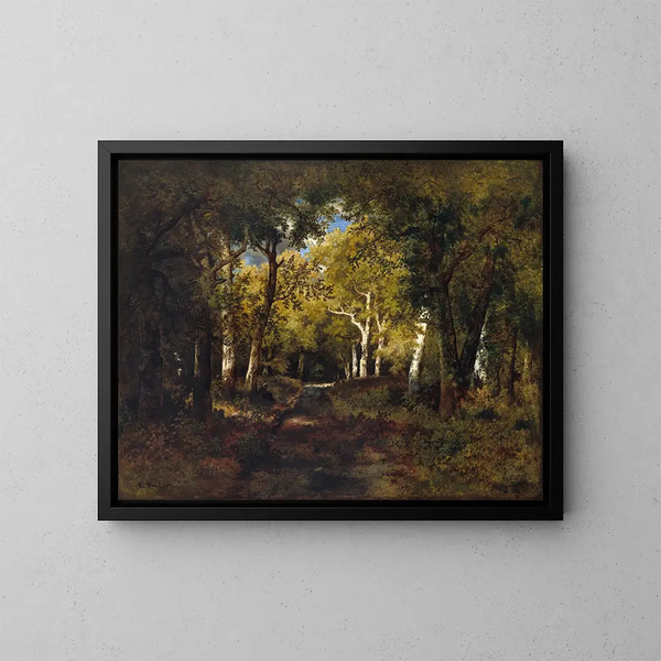 Im Wald - Narcisse Virgile Diaz de la Peña — gerahmtes Bild an der Wand