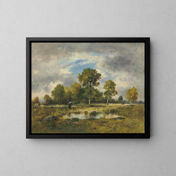 La Mare aux Viperes - Narcisse Virgile Diaz de la Peña — gerahmtes Bild an der Wand