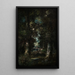 Landschaft Weg im Wald - Narcisse Virgile Diaz de la Peña — gerahmtes Bild an der Wand