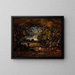 Landschaft - Narcisse Virgile Diaz de la Peña — gerahmtes Bild an der Wand
