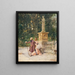 Flirter dans le jardin - Natale Attanasio — gerahmtes Bild an der Wand