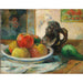 Reproduktion des Gemäldes Stillleben mit Äpfeln, einer Birne und einer Keramikkanne, Hochformat - Paul Gauguin