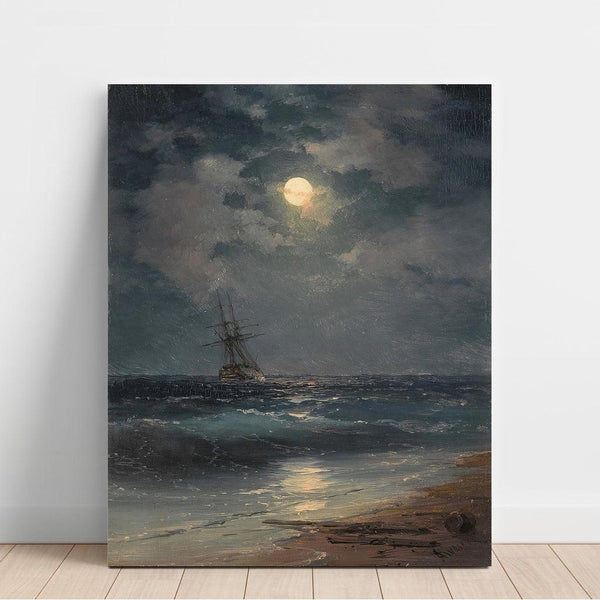 Reproduktion des Gemäldes Schiff im Mondschein - Ivan Konstantinovich Aivazovsky