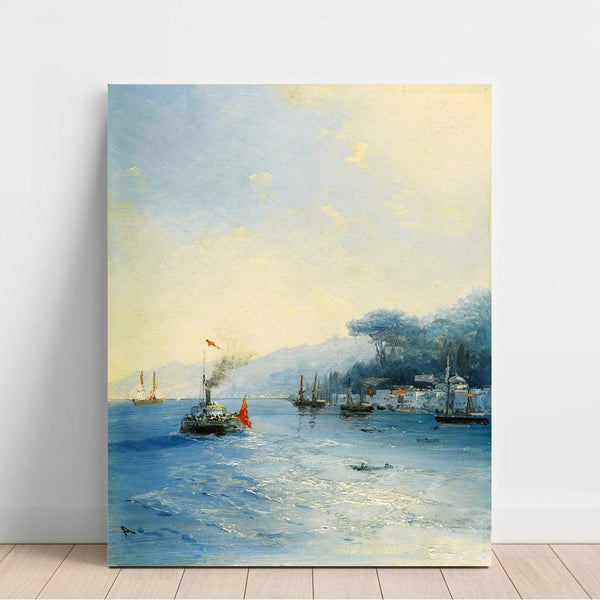 Reproduktion des Gemäldes Schiffe auf dem Bosporus, Konstantinopel - Ivan Konstantinovich Aivazovsky