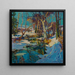 Schneefall im Februar - Thomas P Barnett — gerahmtes Bild an der Wand