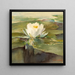 Seerose in der Sonne - John La Farge — gerahmtes Bild an der Wand