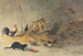 Ein Katze und Hühner - Newton Limbird Smith Fielding — Ansicht des Kunstwerks
