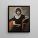 Portrait einer jungen Frau - Neysa McMein — gerahmtes Bild an der Wand