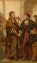 Albrecht Dürer besuchend Quinten Massijs - Nicaise De Keyser — Ansicht des Kunstwerks