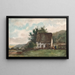 Landschaft mit einem Haus 2 - Nicaise De Keyser — gerahmtes Bild an der Wand