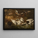 Cygnes et chiens - Nicasius Bernaerts — gerahmtes Bild an der Wand