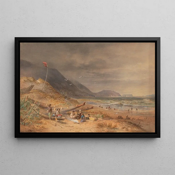 Détroit de Cook, Neuseeland - Nicholas Chevalier — gerahmtes Bild an der Wand