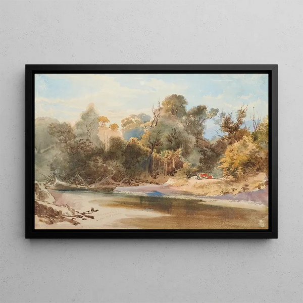 Pakuratahi Upper Hutt Valley - Nicholas Chevalier — gerahmtes Bild an der Wand