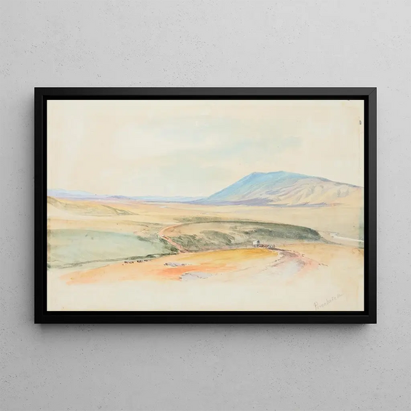 Vallée de Pomahaka, Otago - Nicholas Chevalier — gerahmtes Bild an der Wand