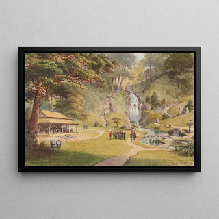 Nicholas Chevalier - The Mikados Palace Gardens Yedo.webp