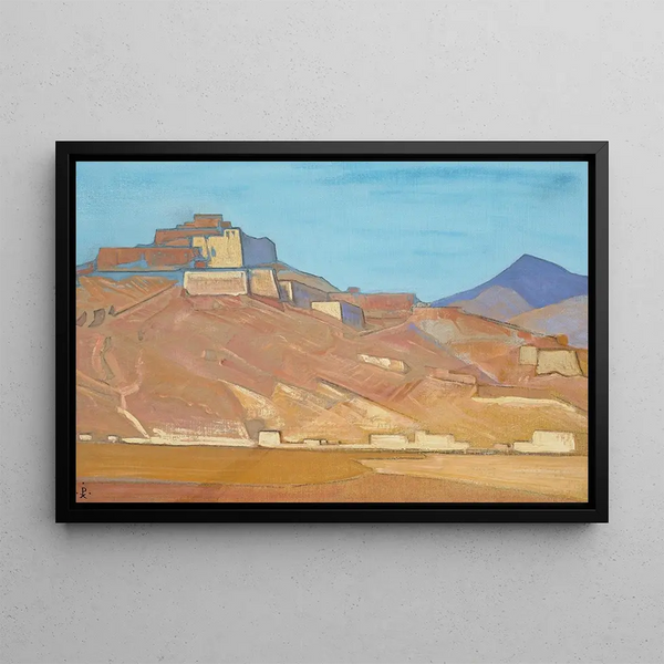 Heiligtümer und Festungen - Nicholas Roerich — gerahmtes Bild an der Wand