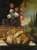 Stillleben mit Kuchen und Keksen in einer Landschaft - Nicola Maria Recco — Ansicht des Kunstwerks