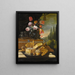 Stillleben mit Kuchen und Keksen in einer Landschaft - Nicola Maria Recco — gerahmtes Bild an der Wand