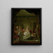 Portrait von Aernout van Beeftingh, seiner Ehefrau Jacoba Maria Boon und ihrer Kinder - Nicolaas Muys — gerahmtes Bild an der Wand