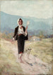 Ländliche Szenen mit Spindel - Nicolae Grigorescu — Ansicht des Kunstwerks
