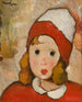 Ein Porträt eines jungen Mädchens - Nicolae Tonitza — Ansicht des Kunstwerks